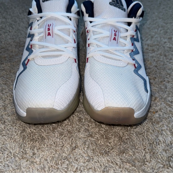 NWT Men’s Adidas D.O.N. Issue #2 GCA White/Navy Team USA FY0872 NO BOX Size 13 - Picture 5 of 15